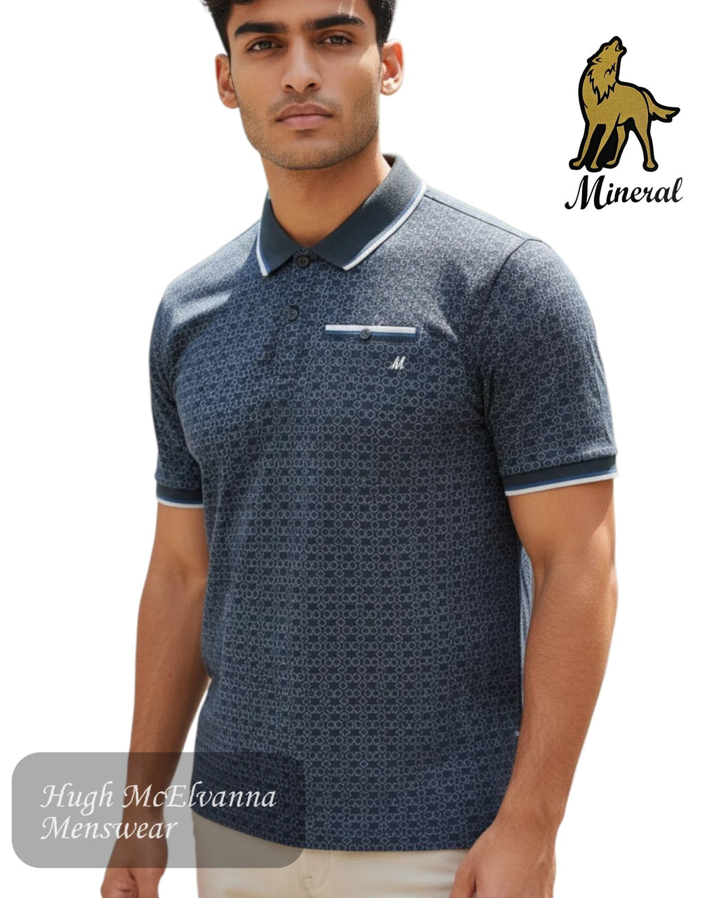 Mineral DANNY Design Polo Shirt - Hugh McElvanna Menswear