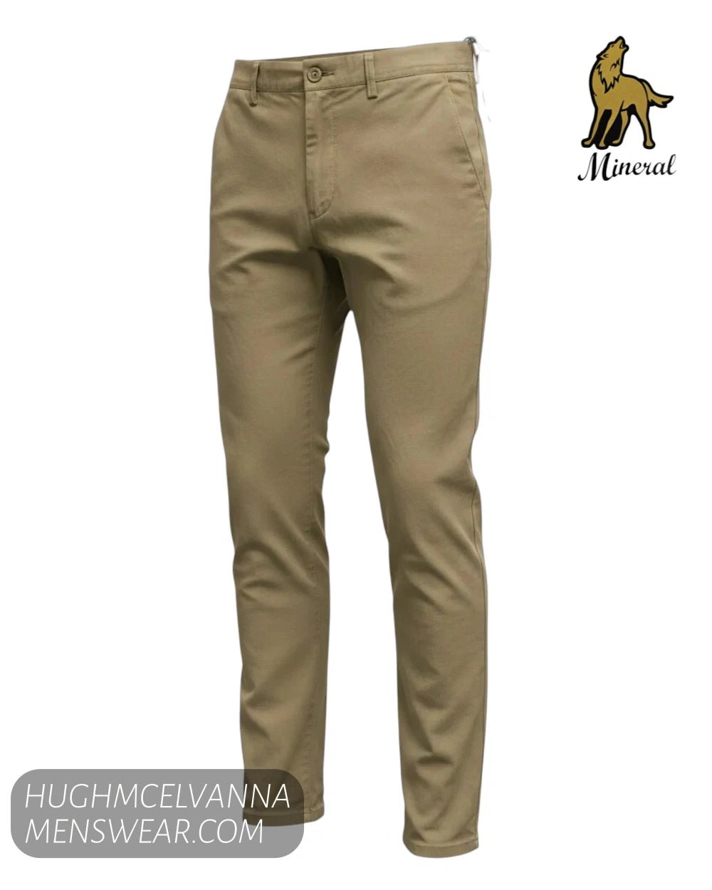 Mineral Darwin Tobacco Regular Fit Chinos - Hugh McElvanna Menswear
