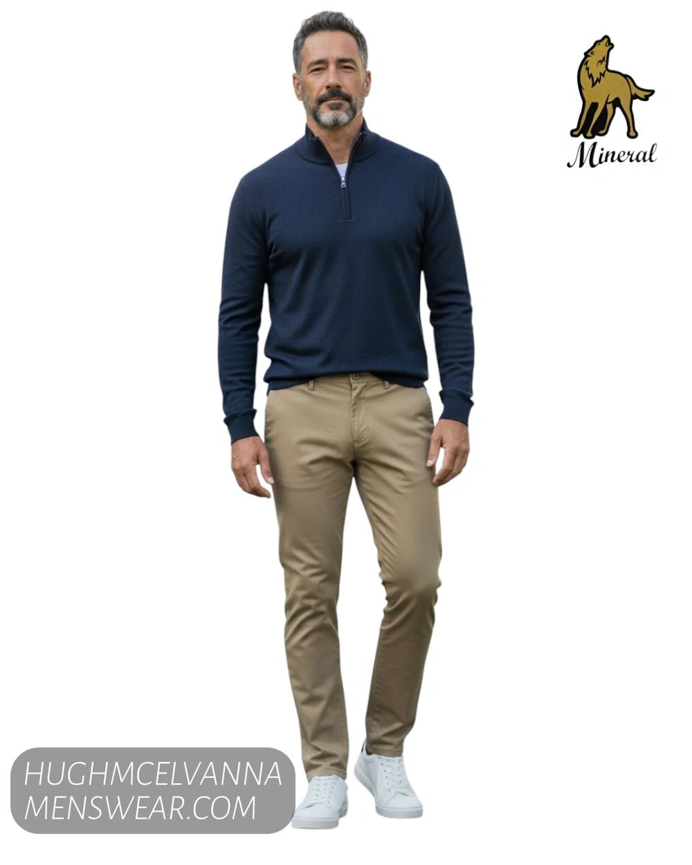 Mineral Darwin Tobacco Regular Fit Chinos - Hugh McElvanna Menswear