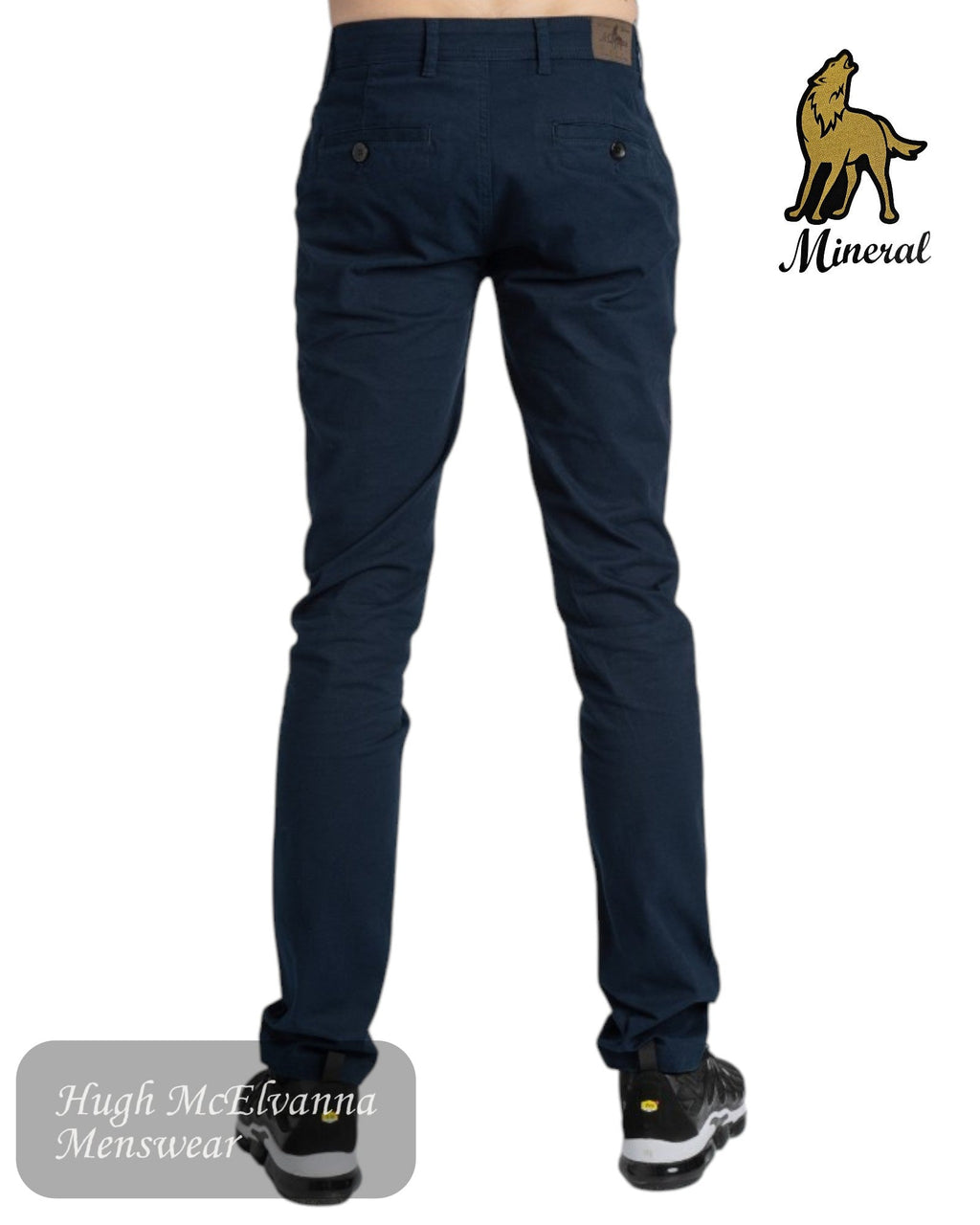 Mineral Dash Slim Fit Navy Chino - Hugh McElvanna Menswear