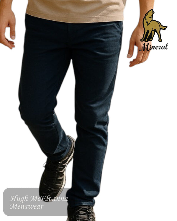 Mineral Dash Slim Fit Navy Chino - Hugh McElvanna Menswear