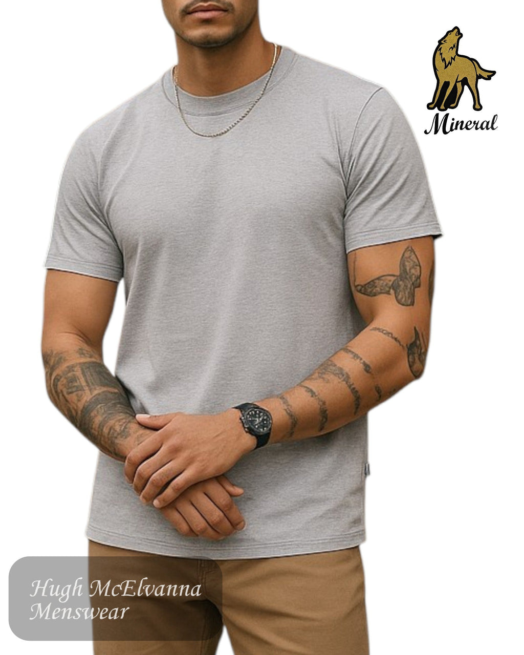 Mineral GLOCK Crew Neck T-Shirt - Hugh McElvanna Menswear