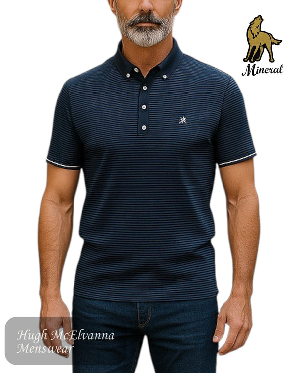 MINERAL 'KRAKEN' Polo T-Shirt - Hugh McElvanna Menswear