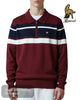 Mineral LOUVET Zip Tops - Burgundy and Navy - Hugh McElvanna Menswear