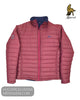 Mineral Maroon Puffer Jacket with Navy Fleece Lining - Hugh McElvanna Menswear - Coats