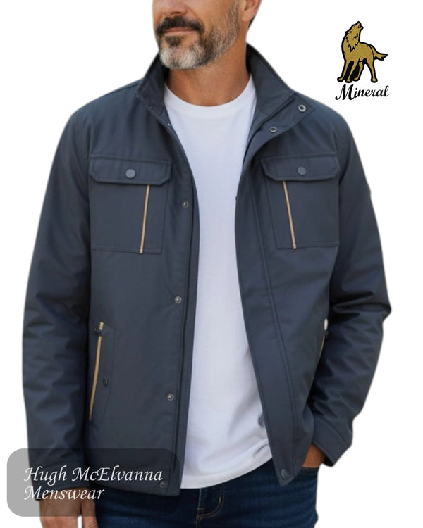 Mineral NAPPA Navy Casual Jacket - Hugh McElvanna Menswear