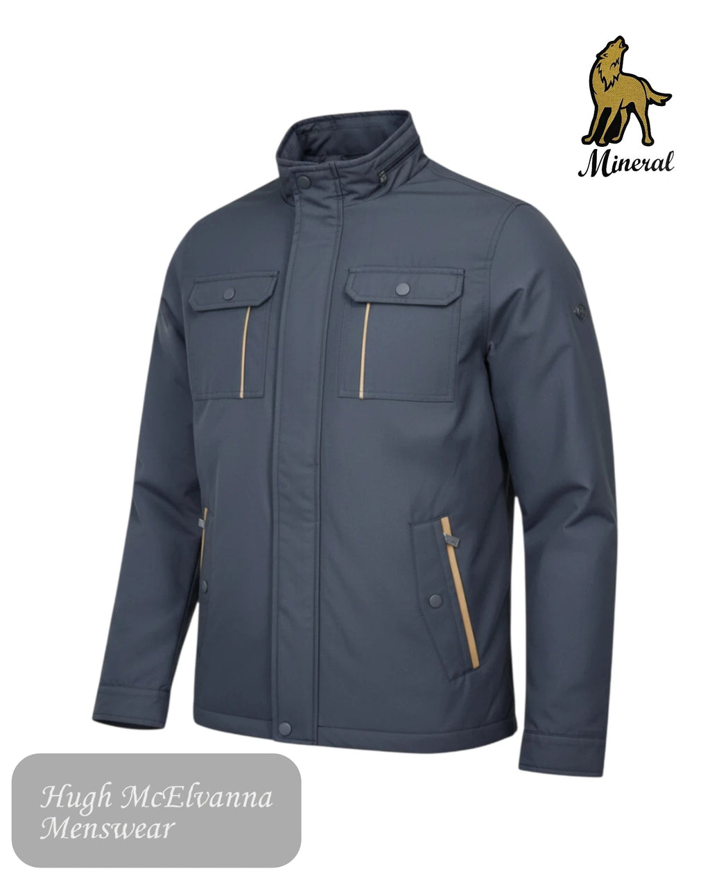 Mineral NAPPA Navy Jacket - Hugh McElvanna Menswear
