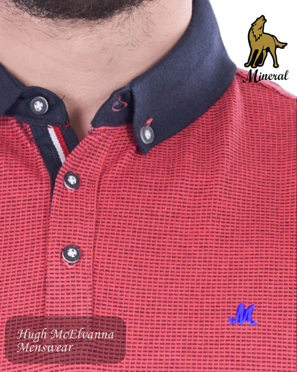 Mineral PEDAL Polo Shirt – Salsa Red - Hugh McElvanna Menswear