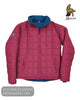 Mineral Red Puffer Jacket with Navy Fleece Lining - Hugh McElvanna Menswear - Casual Jackets