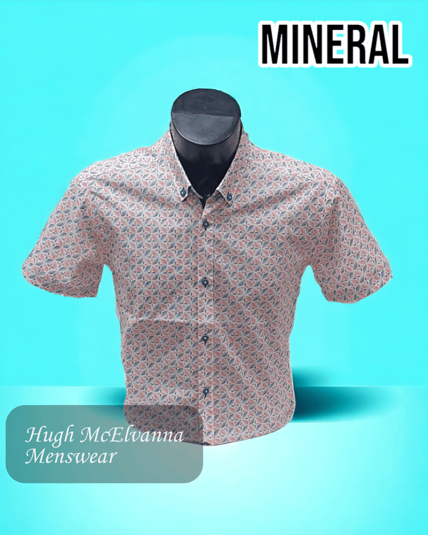 Mineral Red Short Sleeve Shirt Style: COCOS - Hugh McElvanna Menswear