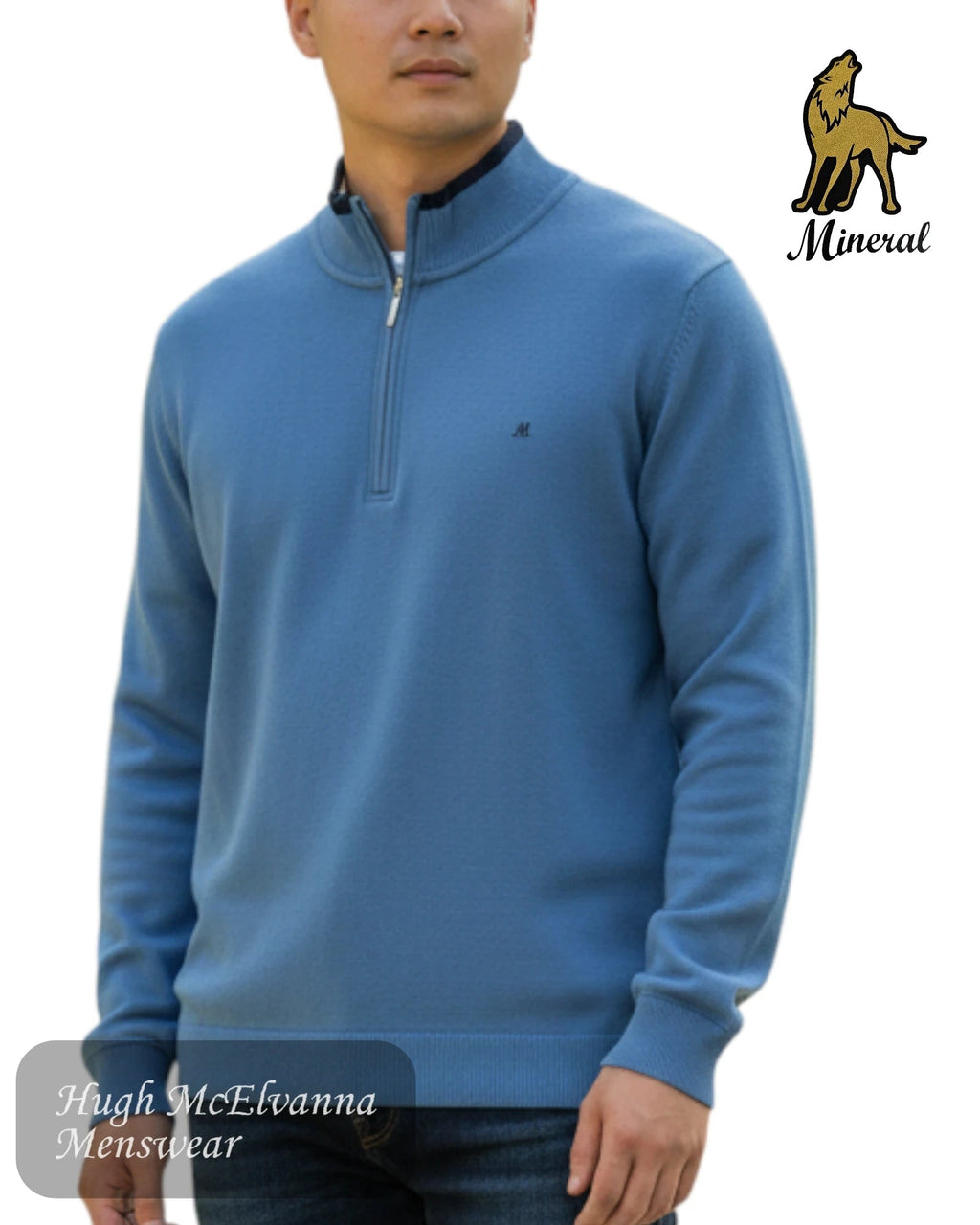 Mineral REY Quarter Zip Sweatshirt - Hugh McElvanna Menswear
