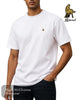 Mineral Rous White Stretch T-Shirt – Fitted White Tee with Gold Embroidered Logo - Hugh McElvanna Menswear