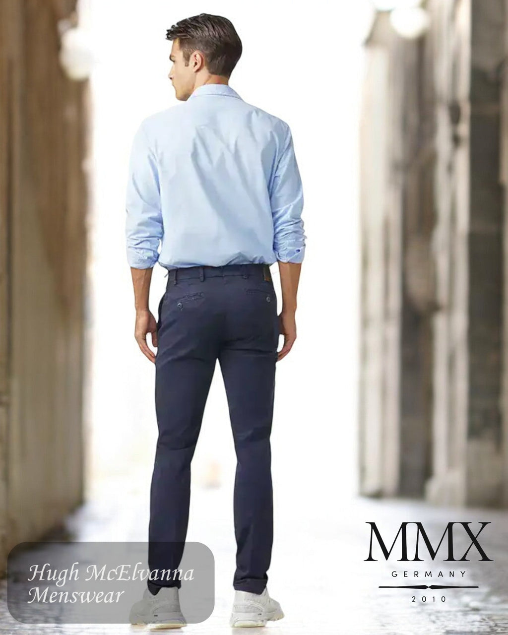 MMX LUPUS Blue Chino - 7302/817 - Hugh McElvanna Menswear