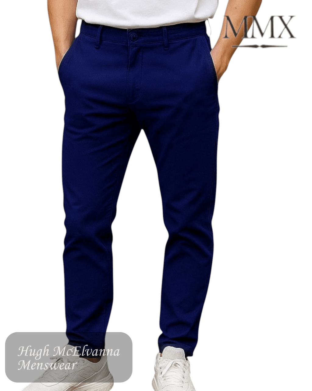 MMX LUPUS Blue Chino - 7302/817 - Hugh McElvanna Menswear