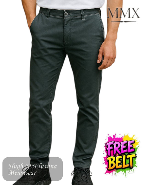 MMX LUPUS Charcoal Chino - 3702/08 - Hugh McElvanna Menswear