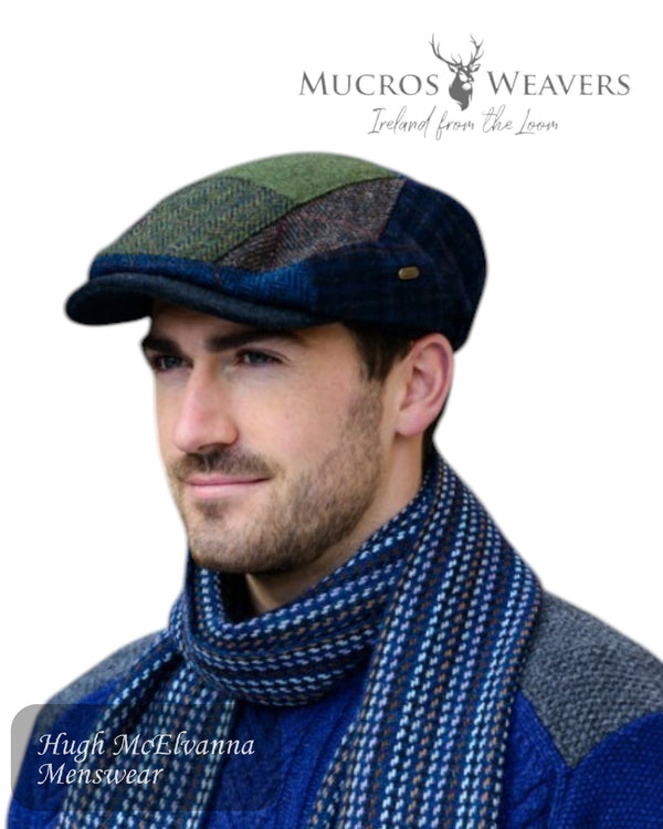 Mucros Irish Patch Tweed Cap - 0 - Hugh McElvanna Menswear