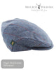 Mucros Trinity Blue Check Tweed Cap - 110 - Hugh McElvanna Menswear