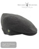 Mucros Trinity Charcoal Irish Tweed Cap - Hugh McElvanna Menswear
