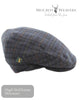 Mucros Trinity Navy Irish Check Cap - 230 - Hugh McElvanna Menswear