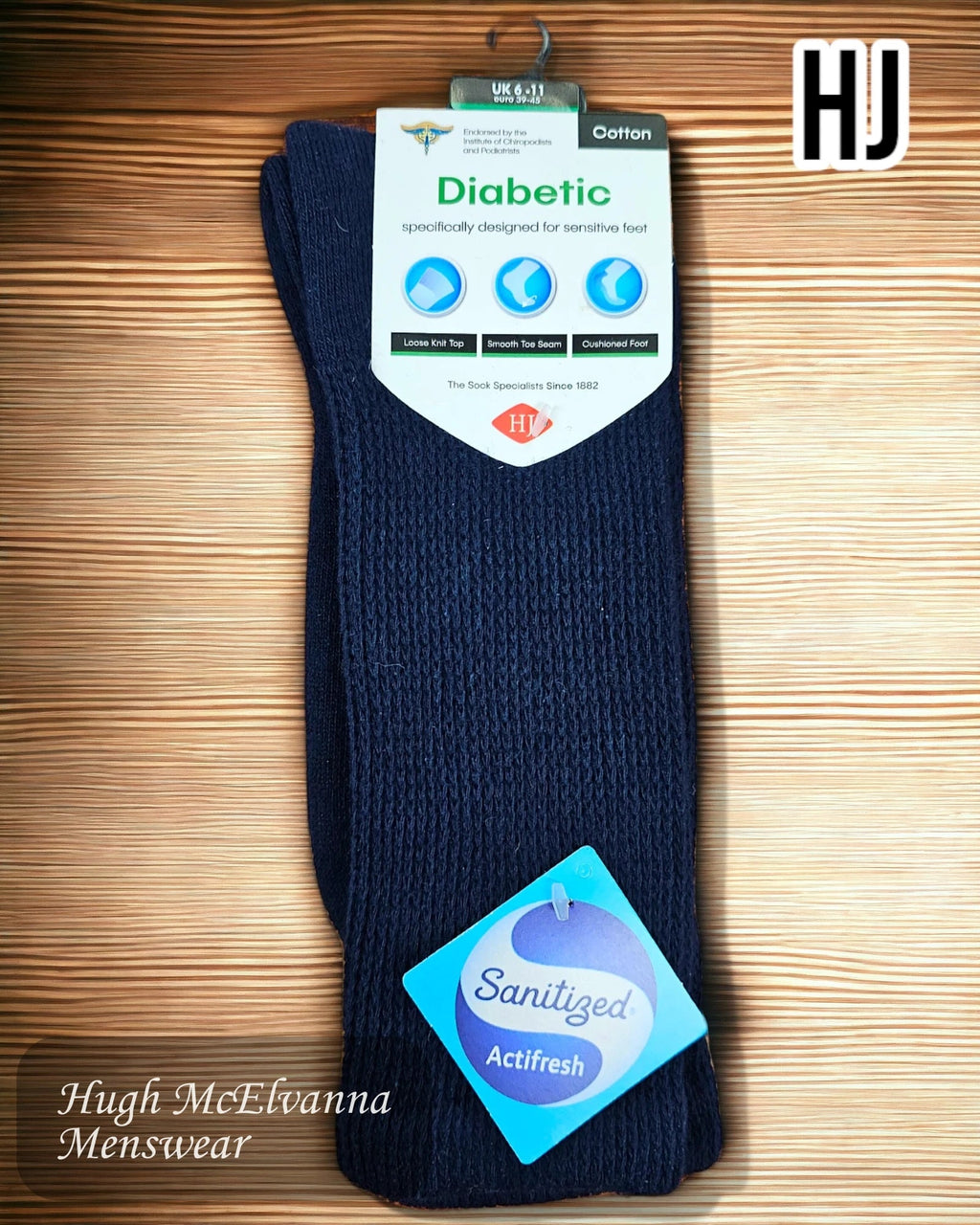 Navy Cushion Sole Socks - HJ1351 - Hugh McElvanna Menswear