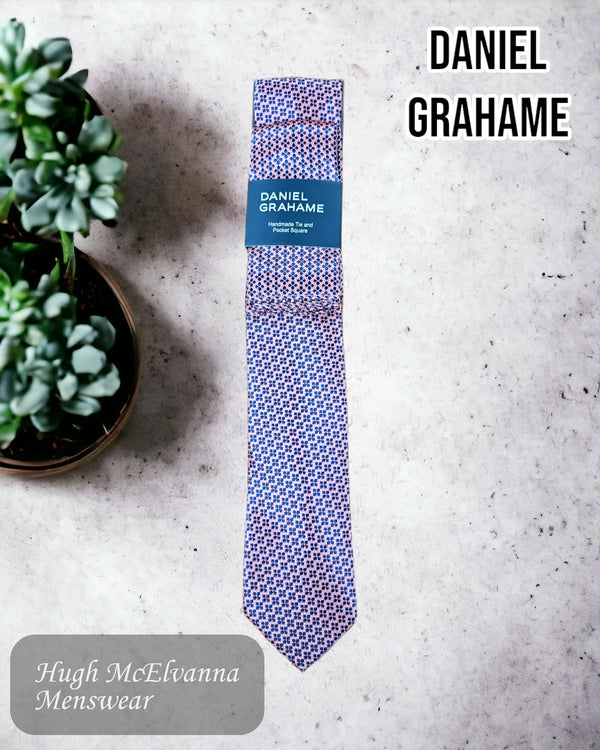 Necktie Set PINK/NAVY - TP2986/63 - Hugh McElvanna Menswear