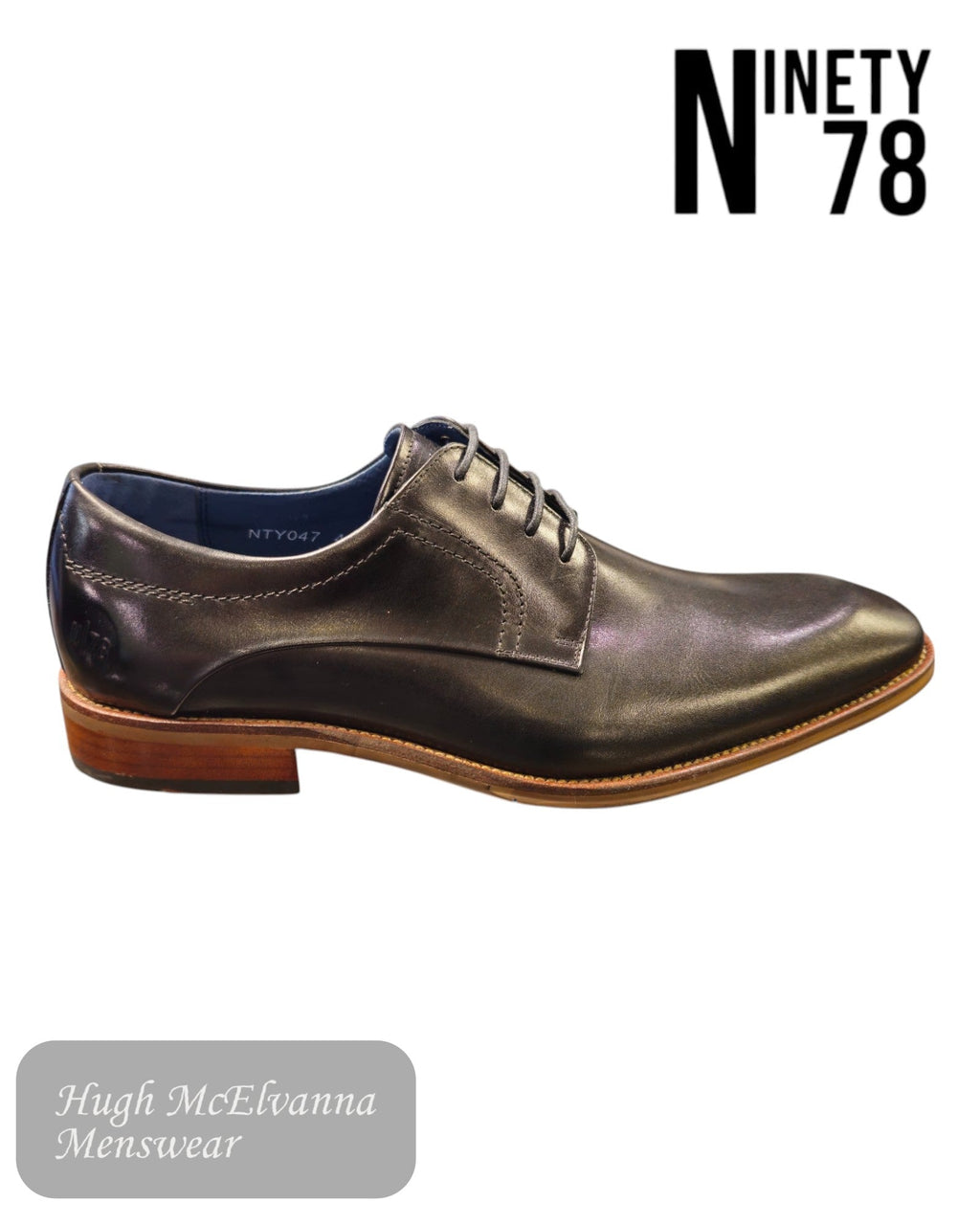Ninety 78 Mens Laced Shoes - NTY047 - Hugh McElvanna Menswear
