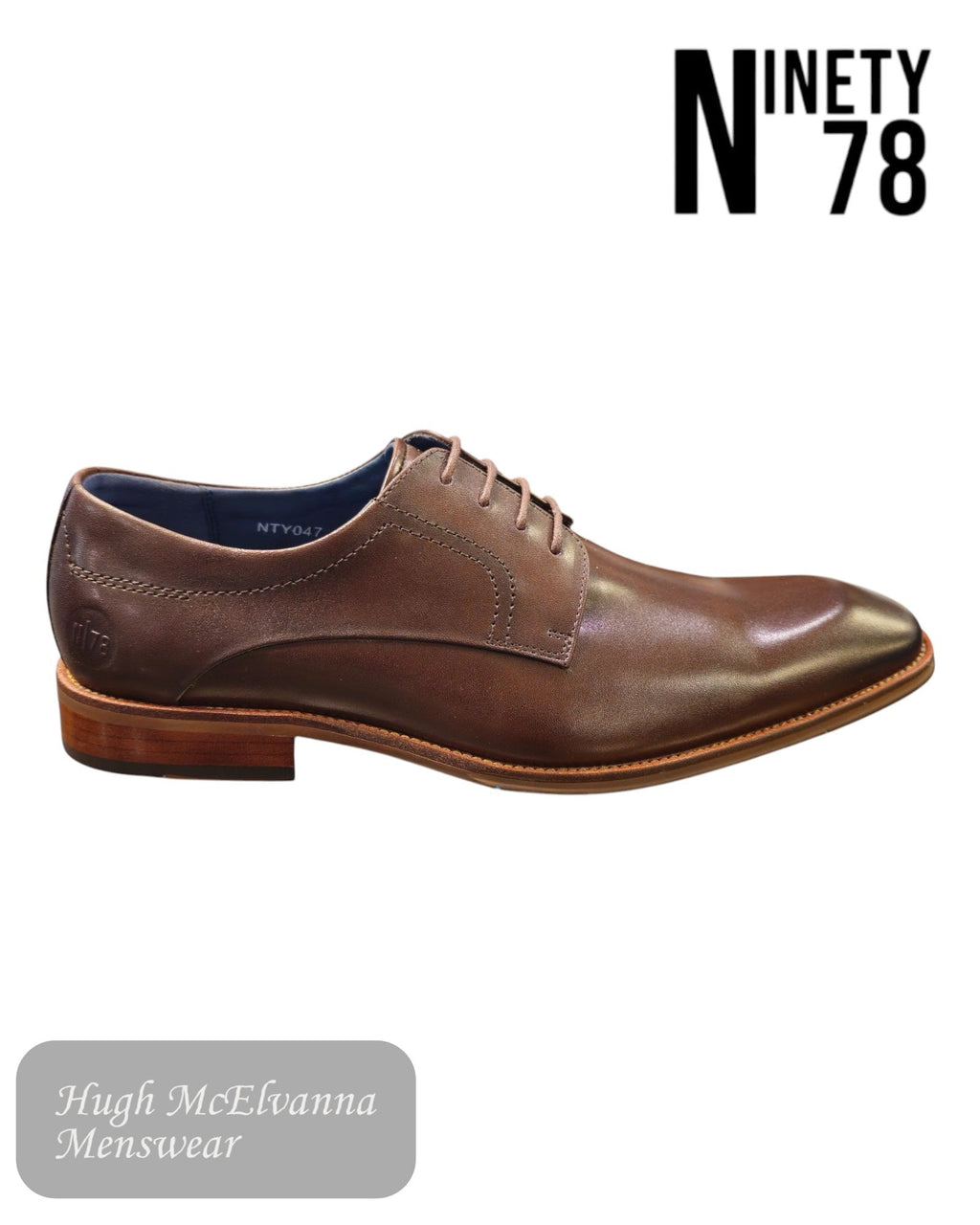 Ninety 78 Mens Laced Shoes - NTY047 - Hugh McElvanna Menswear