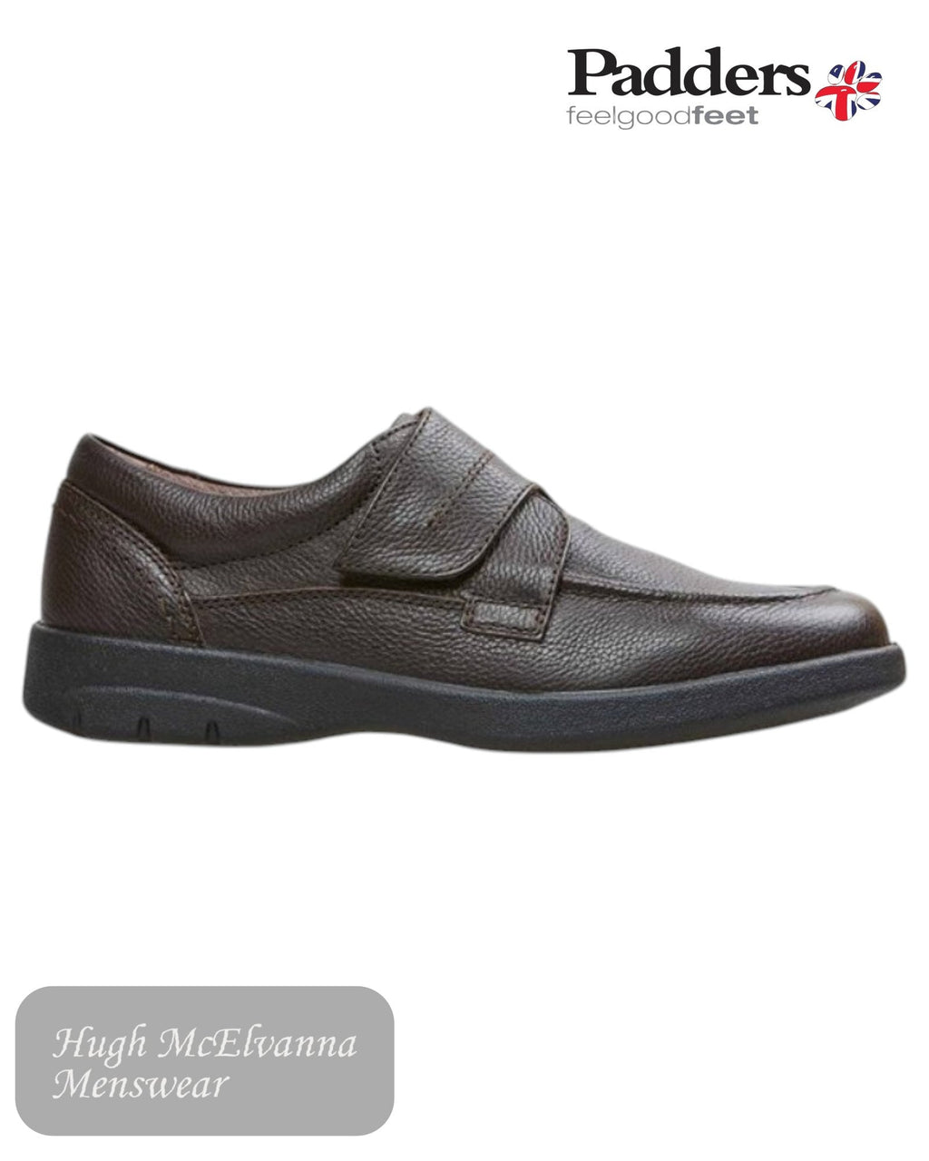 Padders SOLAR – Velcro Fastening Comfort Shoe - Hugh McElvanna Menswear