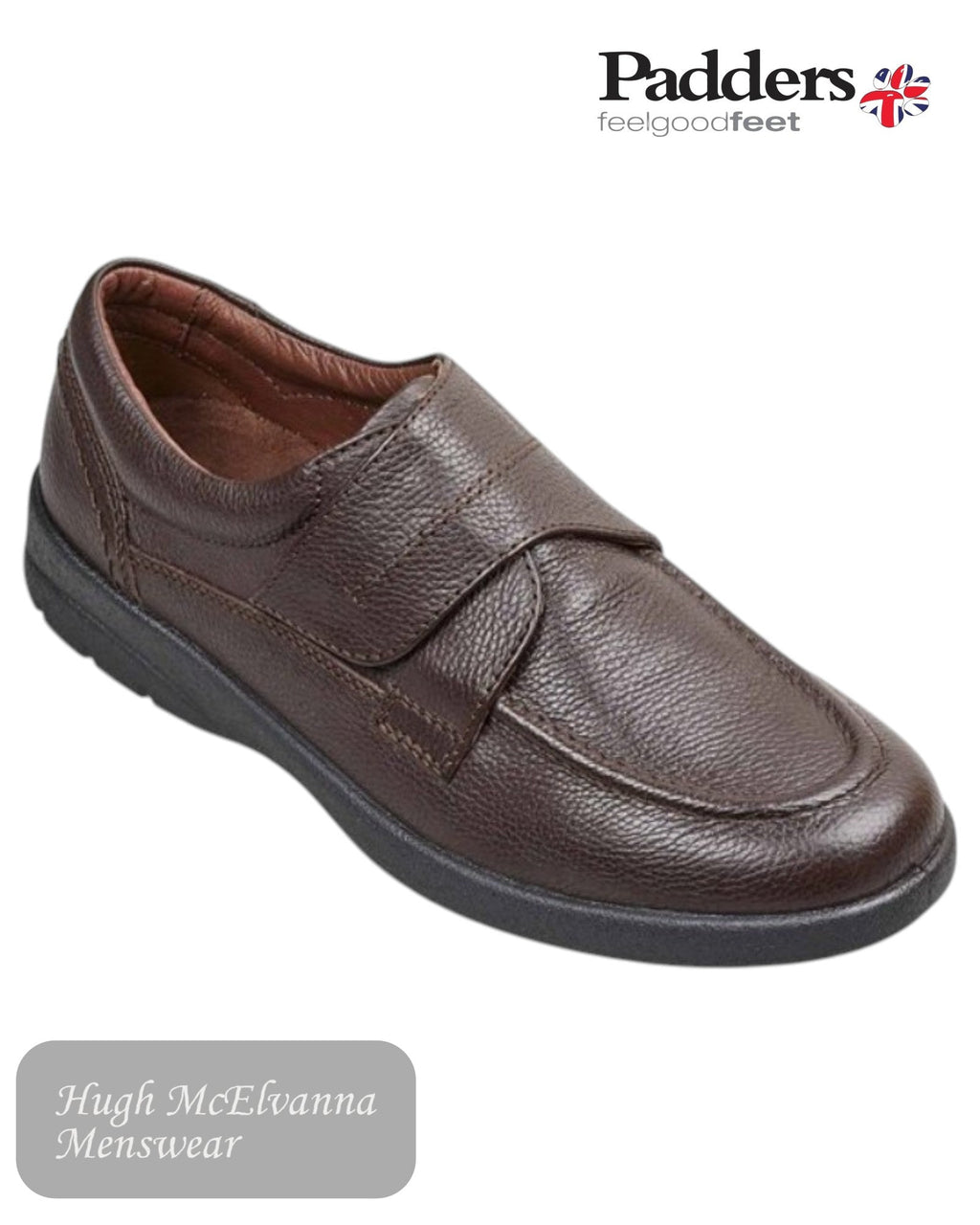 Padders SOLAR – Velcro Fastening Comfort Shoe - Hugh McElvanna Menswear