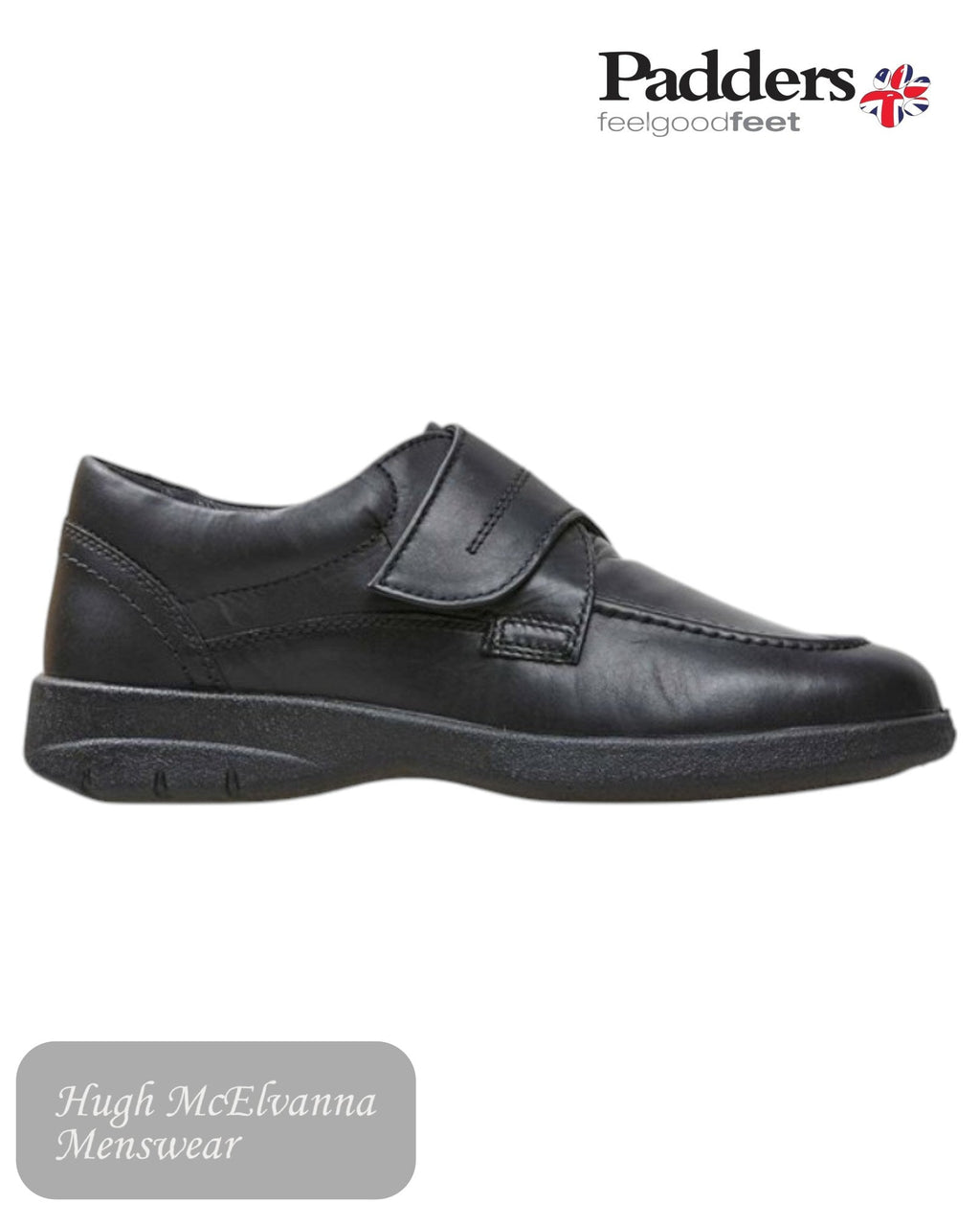 Padders SOLAR – Velcro Fastening Comfort Shoe - Hugh McElvanna Menswear