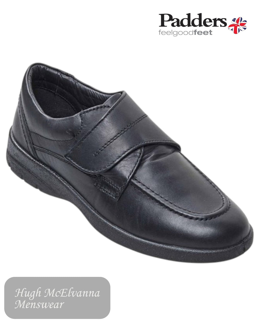Padders SOLAR – Velcro Fastening Comfort Shoe - Hugh McElvanna Menswear