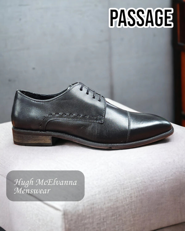 Passage Black Laced Shoe - AK - 1 - Hugh McElvanna Menswear