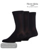 Peirre Klein 3-pack black socks - 2493 - Hugh McElvanna Menswear