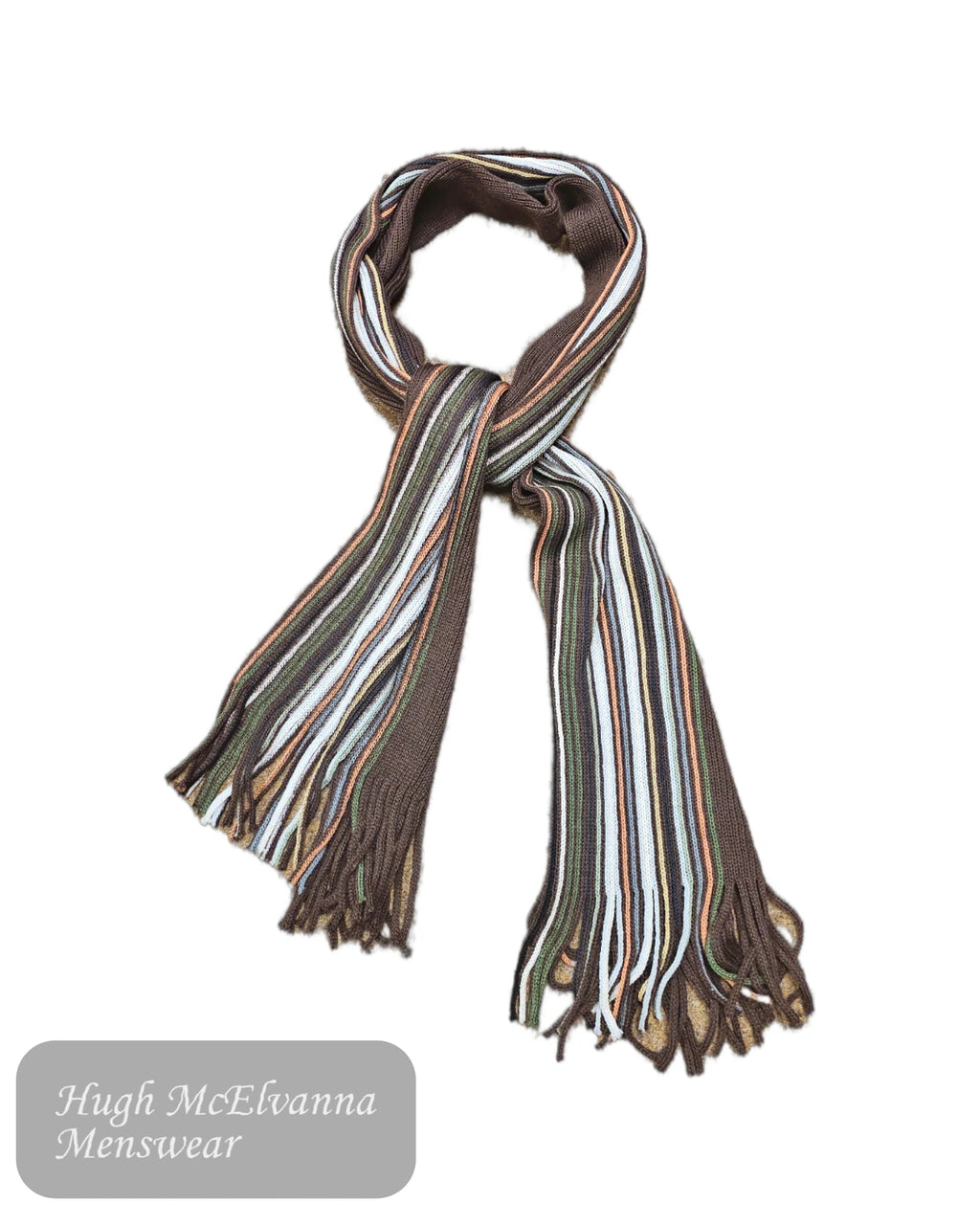 Peter Brown unisex stripe scarf