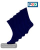 Pex Navy 5 Pair Pack Cotton Rich School Socks – S4335/004 - Hugh McElvanna Menswear