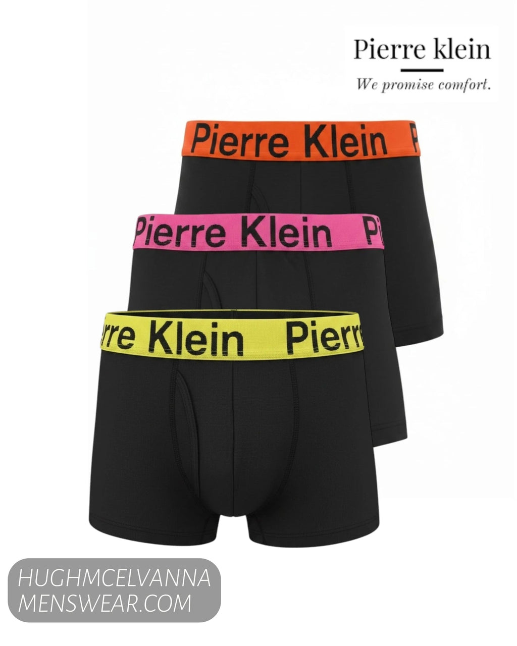 Pierre Klein Boys Boxer Shorts 3 - Pack | Style 1523 - Hugh McElvanna Menswear