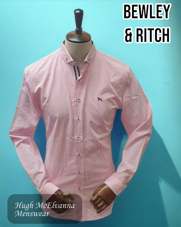 Pink Fashion Long Sleeve Shirt - BODD - Hugh McElvanna Menswear