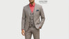Spectre grey branson suit worn by a model