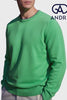 Andre ACHILL Sage crew neck pullover shown here by a model