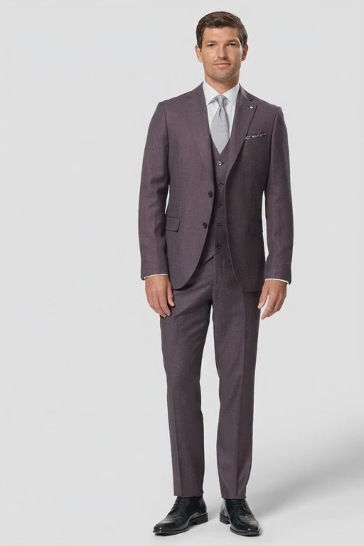 Benetti Marco Grape wedding suit being shown here in this video.