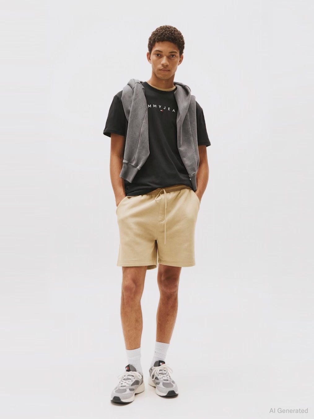 Video showing the Tommy Hilfiger Black t-shirt style dm0dm20744bds