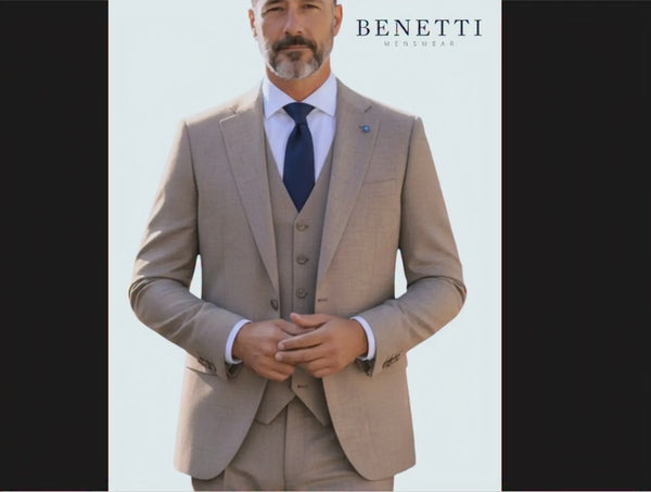 Benetti Marco Stone suit worn by an model
