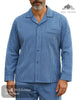 Rael Brook Men’s Blue Check Brushed Cotton Pyjama Set – Style P241 - Hugh McElvanna Menswear