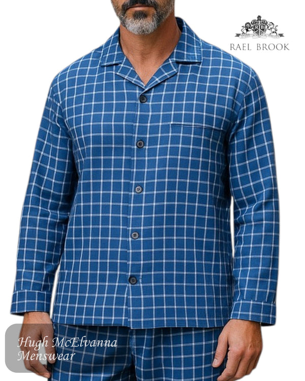 Rael Brook Standard Fit Men’s Brushed Cotton Pyjama Set – Checked Design | Style P071 - Hugh McElvanna Menswear