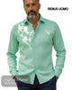 Remus Uomo Green Tapered Fit Shirt | 18725/31 - Hugh McElvanna Menswear