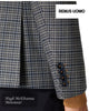 Remus Uomo Grey & Navy Check Blazer | 11825/07 - Hugh McElvanna Menswear