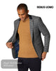 Remus Uomo Grey & Navy Check Blazer | 11825/07 - Hugh McElvanna Menswear