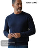 Remus Uomo Navy Cotton Crew Neck Sweater | 58600/78 - Hugh McElvanna Menswear