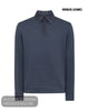 Remus Uomo Navy Long Sleeve Polo Shirt 58813/78 - Hugh McElvanna Menswear - Pullovers, Cardigans & Hoodies