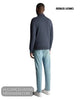 Remus Uomo Navy Long Sleeve Polo Shirt 58813/78 - Hugh McElvanna Menswear - Pullovers, Cardigans & Hoodies